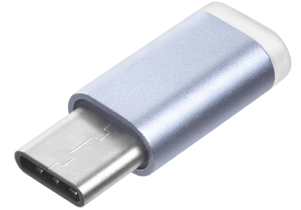 

Переходник Greenconnect USB Type C на micro USB 2.0, M/F (серебристый) (GCR-UC3U2MF)