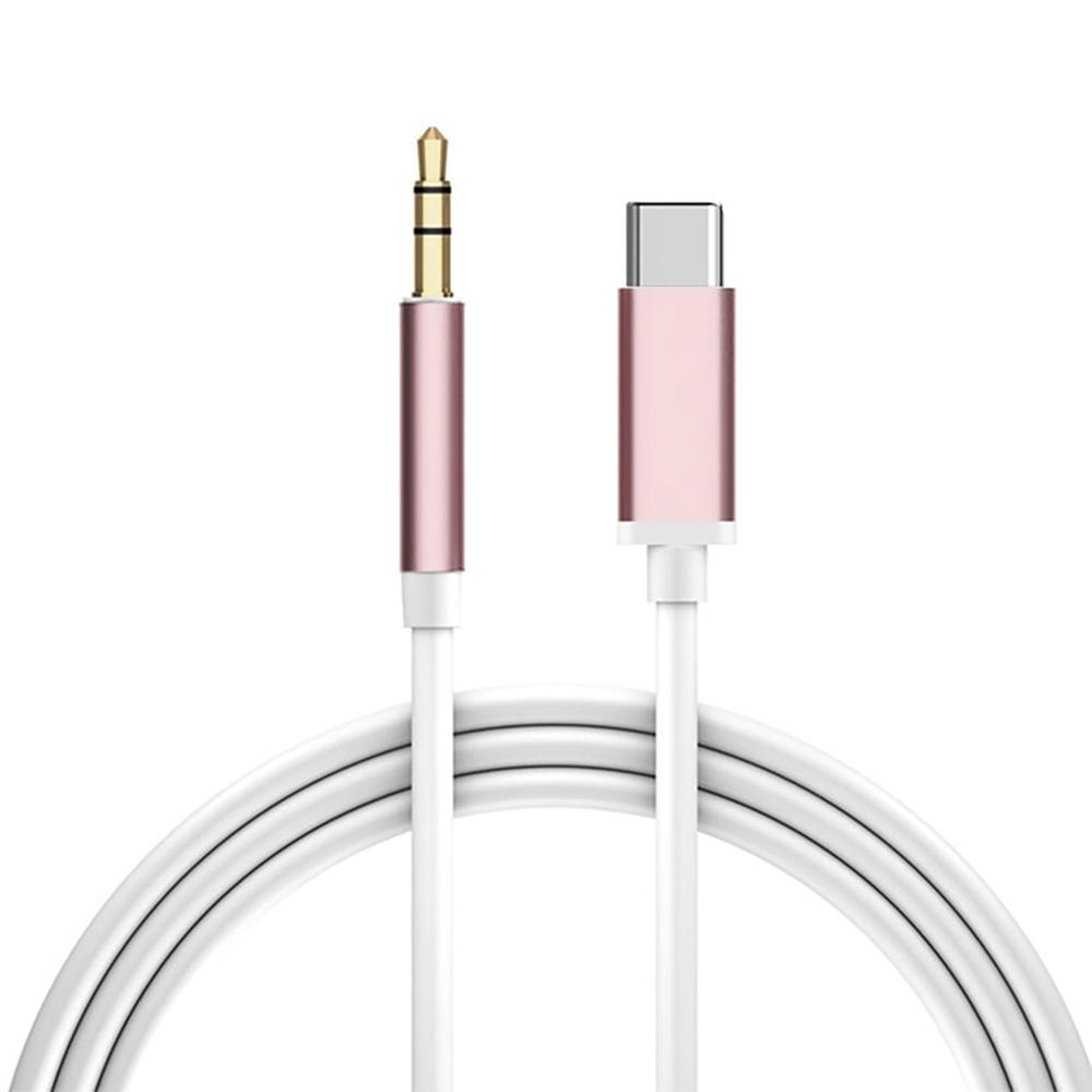 

Аудио-кабель Greenconnect TypeC AUX jack 3,5mm (белый, розовый) (GCR-52326)