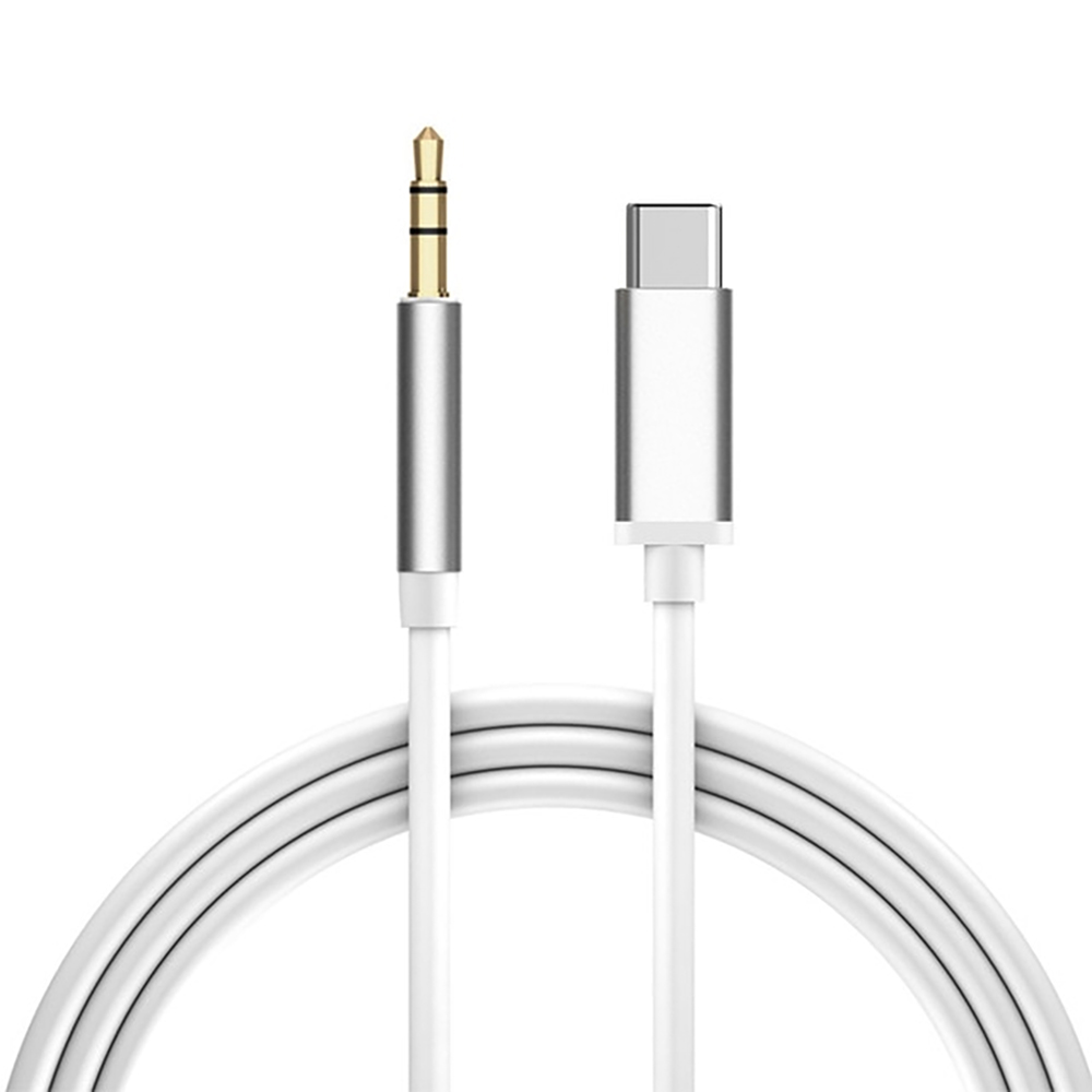 

Аудио-кабель Greenconnect TypeC AUX jack 3,5mm (белый, серебряный) (GCR-52328)
