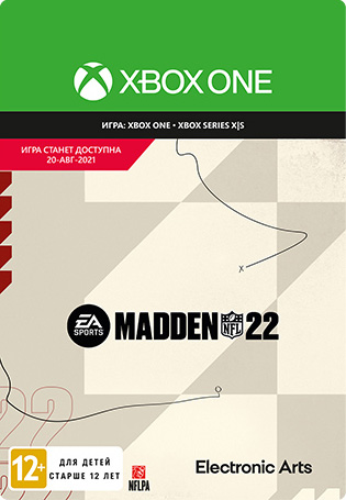 

Madden NFL 22 [Xbox One, Цифровая версия] (Цифровая версия)