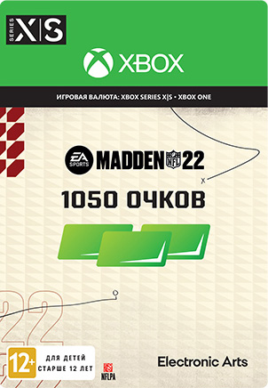 цена Madden NFL 22. 1050 Madden Points [Xbox, Цифровая версия] (Цифровая версия)