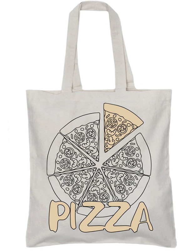 

Сумка-шоппер Pizza (белая)