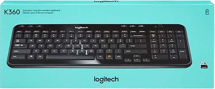 

Клавиатура Logitech Wireless K360 беспроводная компактная для PC (черный) (920-003095)
