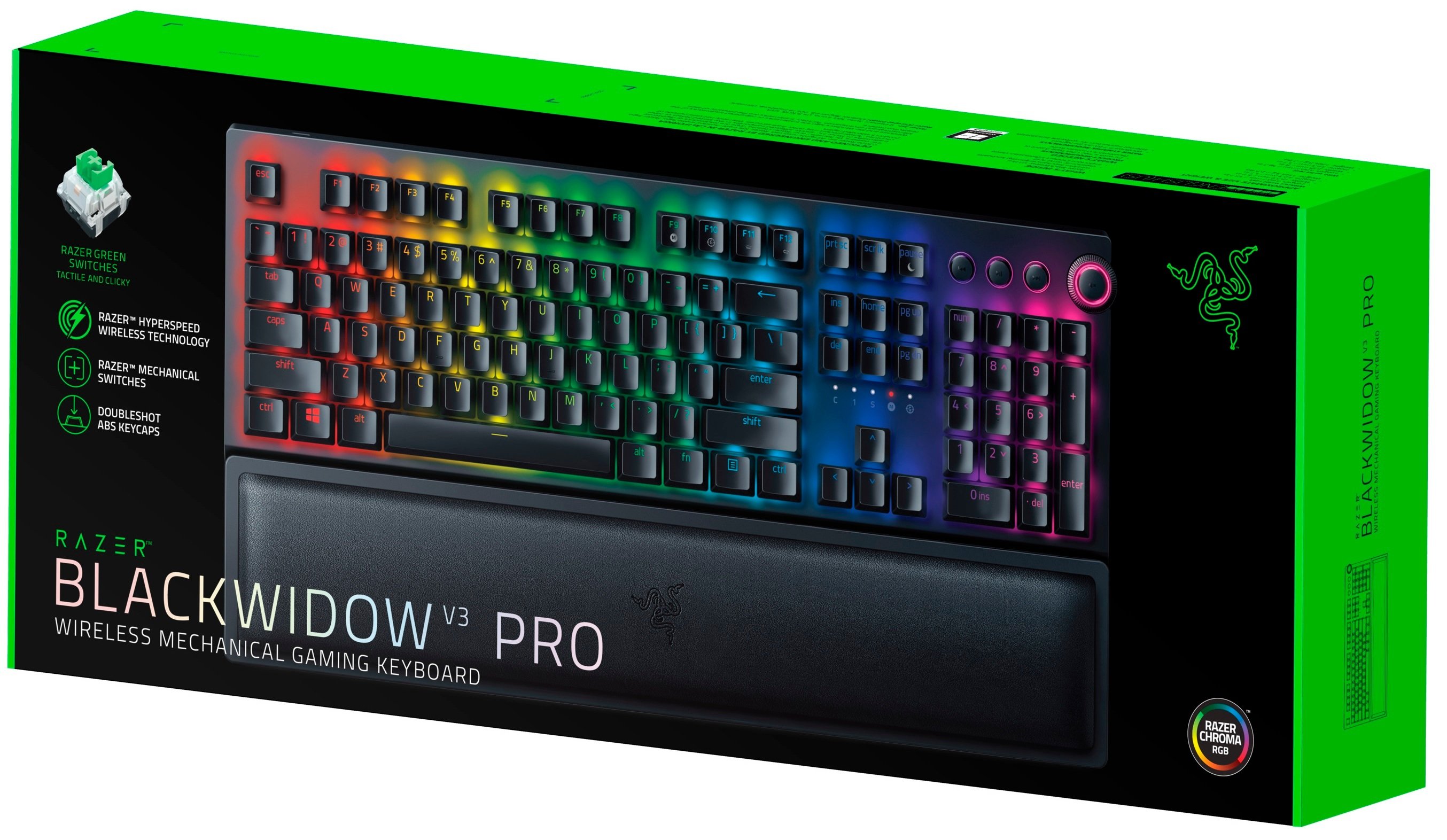 

Клавиатура Razer BlackWidow V3 Pro (Green Switch) - Russian Layout