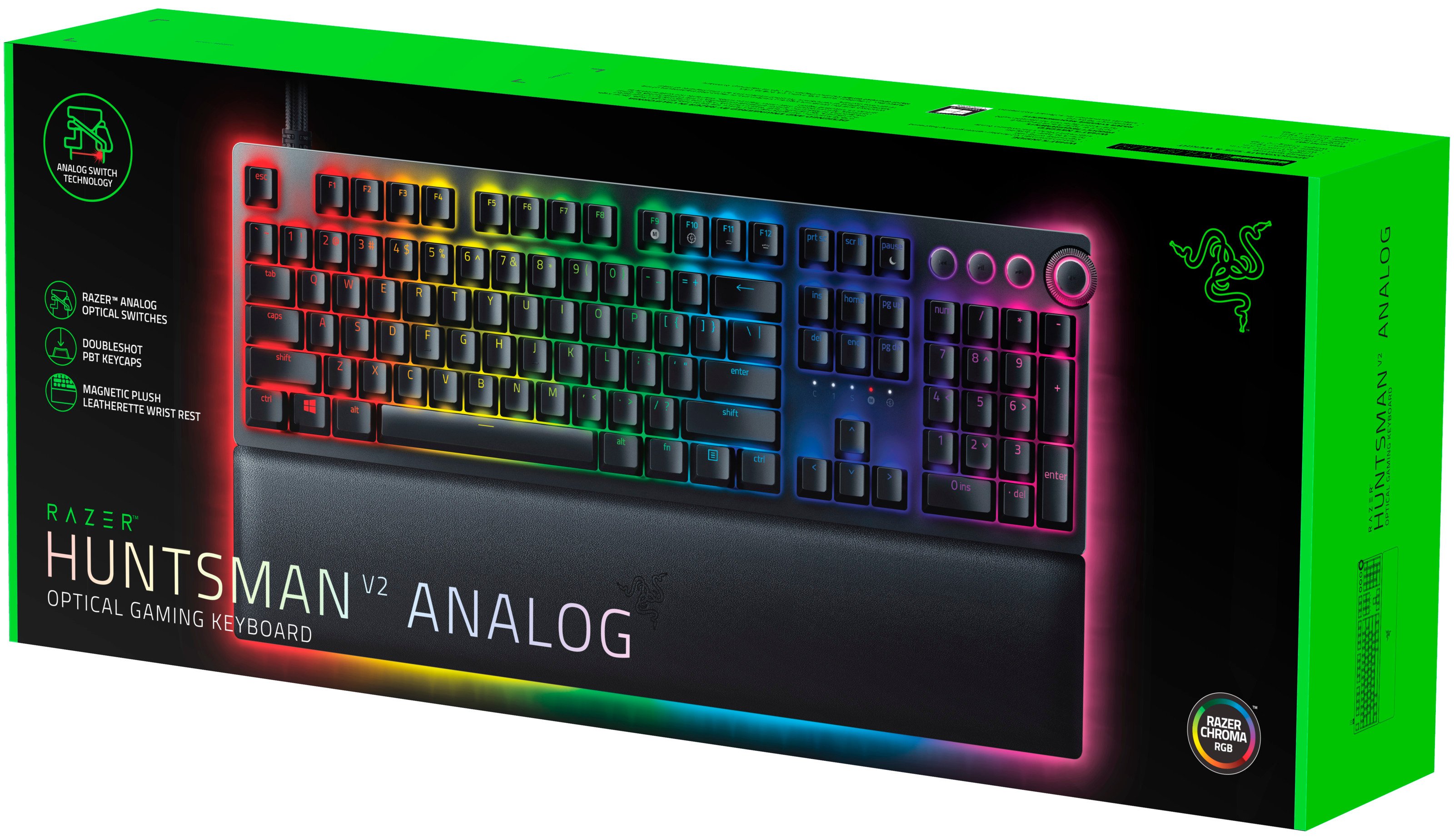 

Клавиатура Razer Huntsman V2 Analog Russian Layout игровая для PC (RZ03-03610800-R3R1)