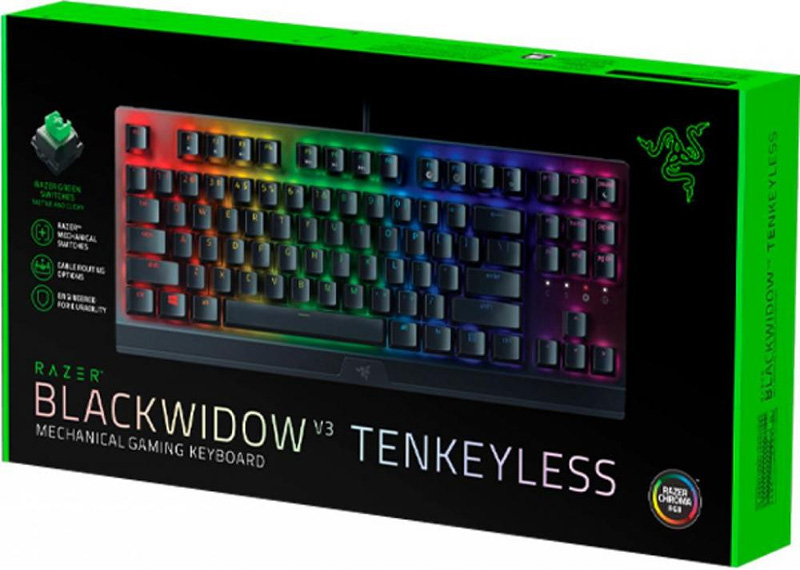 Клавиатура Razer BlackWidow V3 Tenkeyless Russian Layout игровая для PC (RZ03-03490700-R3R1) от 1С Интерес