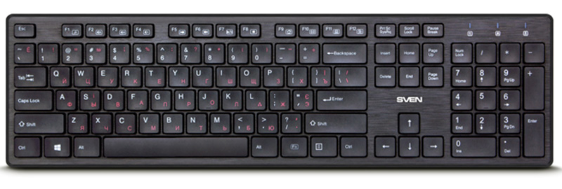 

Клавиатура SVEN KB-E5800W беспроводная для PC (черный)(SV-017026)