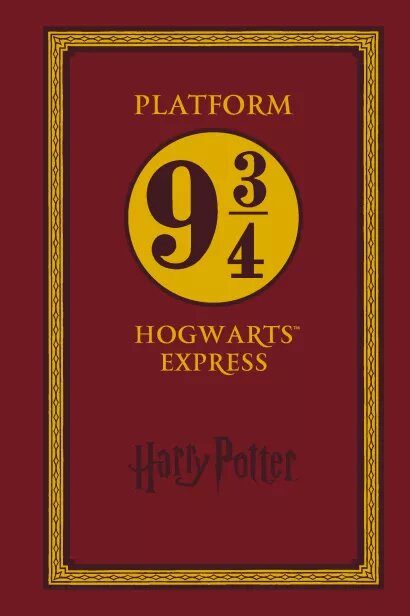 Блокнот Harry Potter – Platform 9 &#190; – Hogwarts Express от 1С Интерес