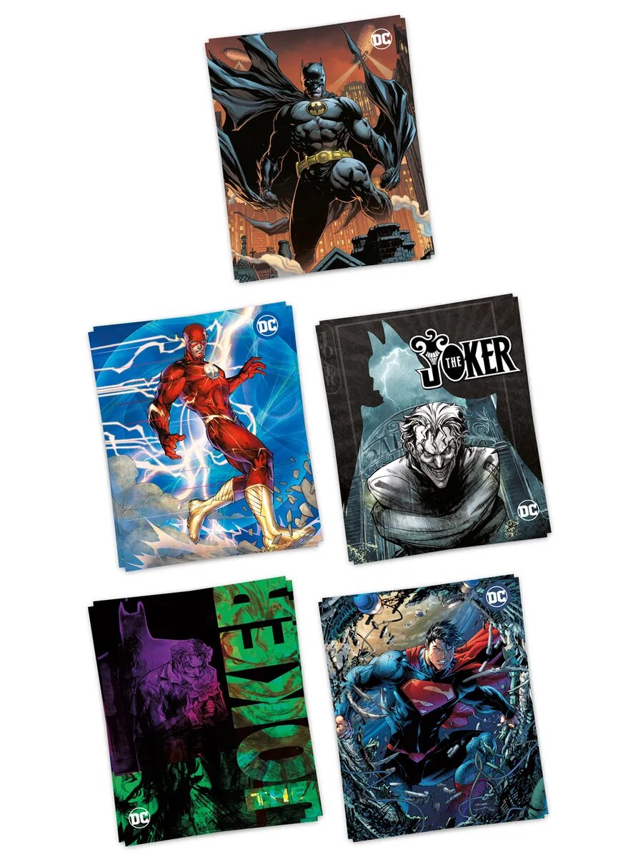 Набор из тетрадей 48 листов в клетку Warner Bros – DC Comics в ассортименте (10 шт.) тетради 12 листов в клетку премиум металлик набор 10 шт цена за 10 шт 4 вида обложка в ассортименте