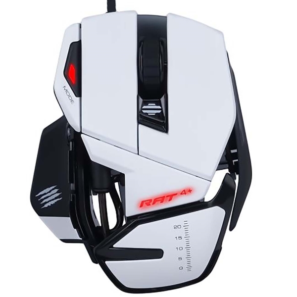 Мышь Mad Catz R.A.T. 4+ проводная игровая для PC (белый)(4897093960061) от 1С Интерес