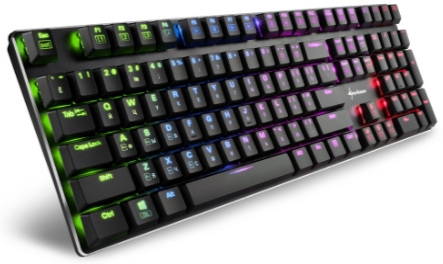 

Клавиатура Sharkoon PureWriter RGB Kailh Blue проводная игровая для PC (синяя подсветка)