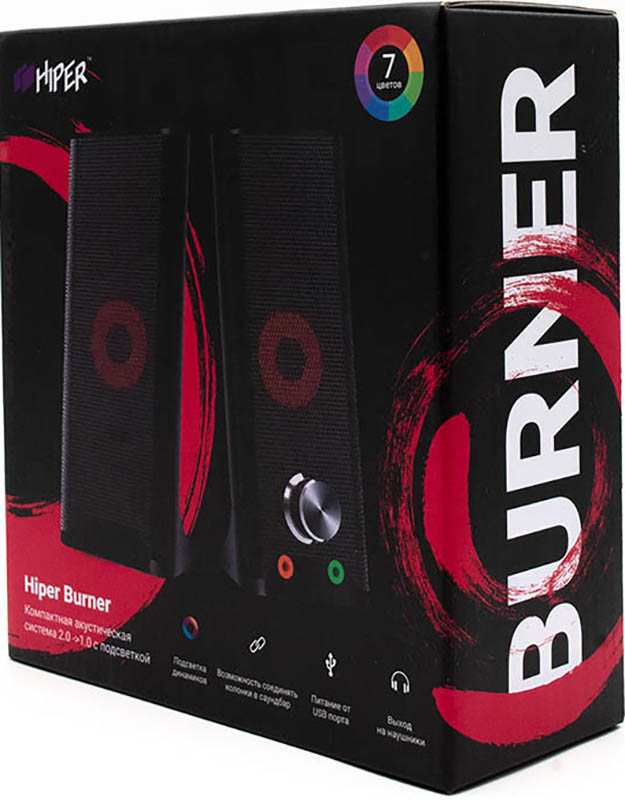 

Колонки HIPER H-TK4 Burner 2.0 проводные для PC (черные)(7930092032180)