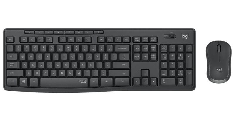 Комплект (клавиатура + мышь) Logitech MK295 Silent Combo для PC от 1С Интерес