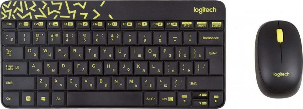 

Комплект (клавиатура + мышь) Logitech MK240 Nano Black для PC