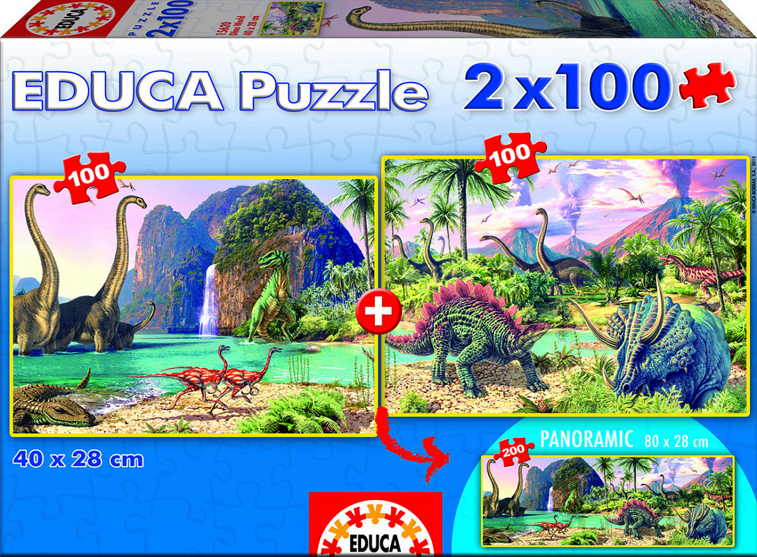 

Puzzle Мир динозавров (2х200 деталей)