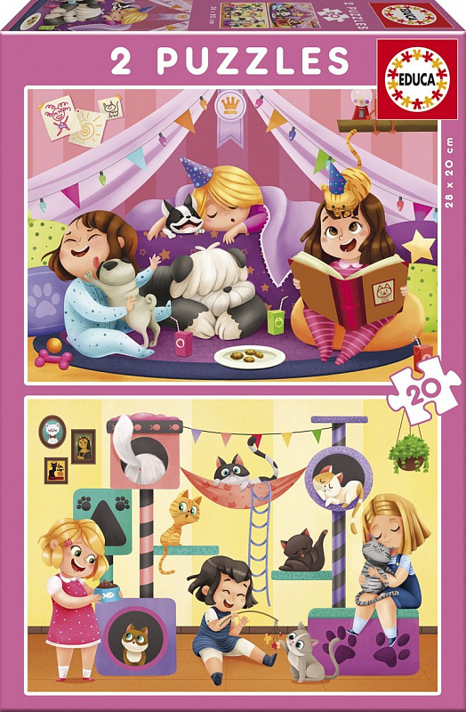 

Puzzle Пижамная вечеринка (2х20 деталей)