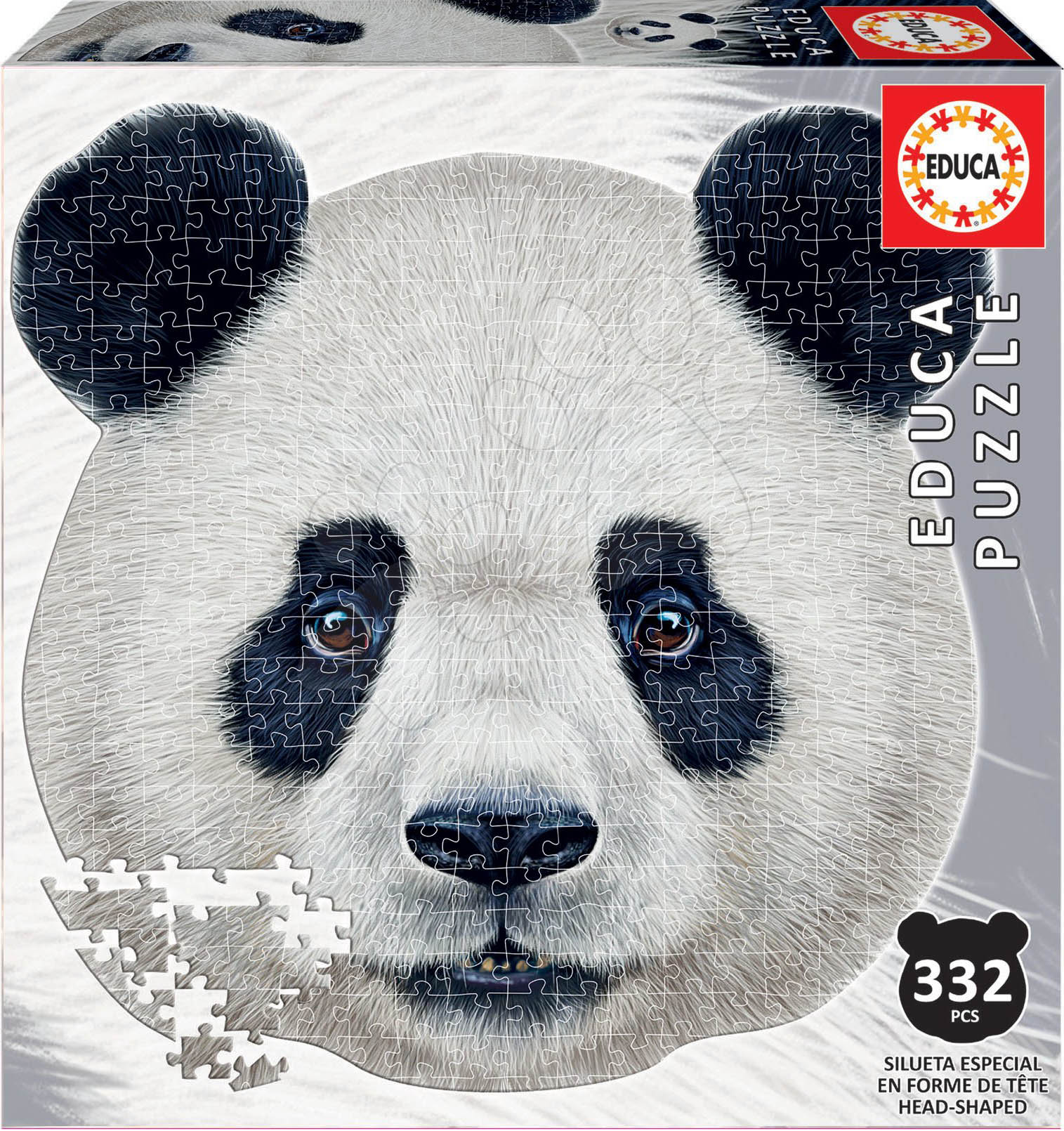 

Puzzle Голова панды (353 деталей)