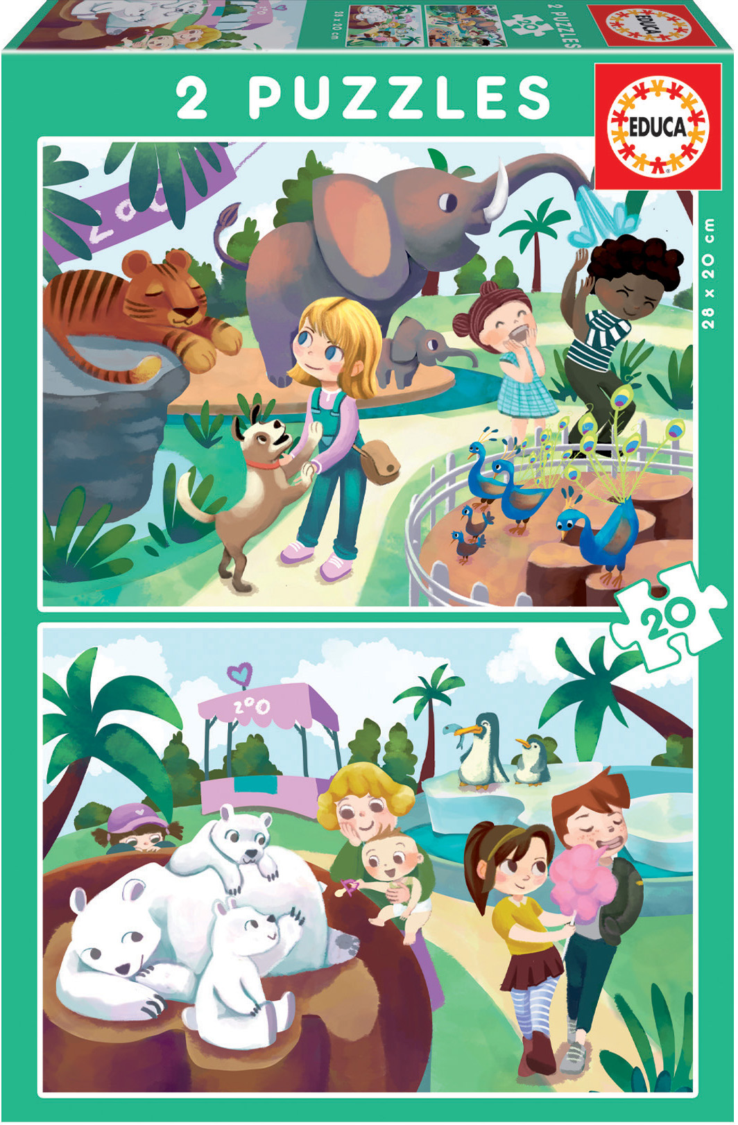 

Puzzle В зоопарке (2х20 деталей)