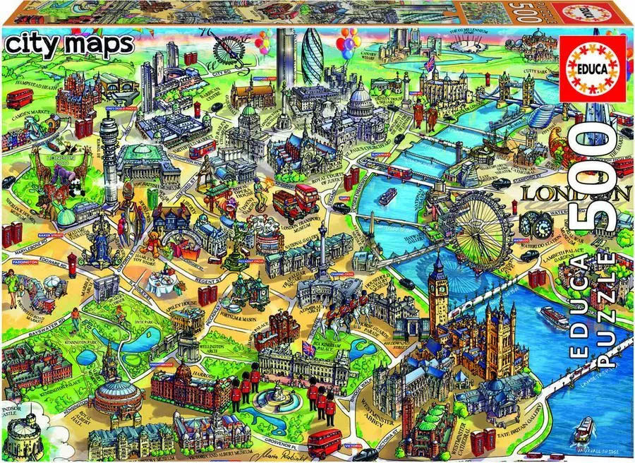 

Puzzle Карта Лондона (500 деталей)