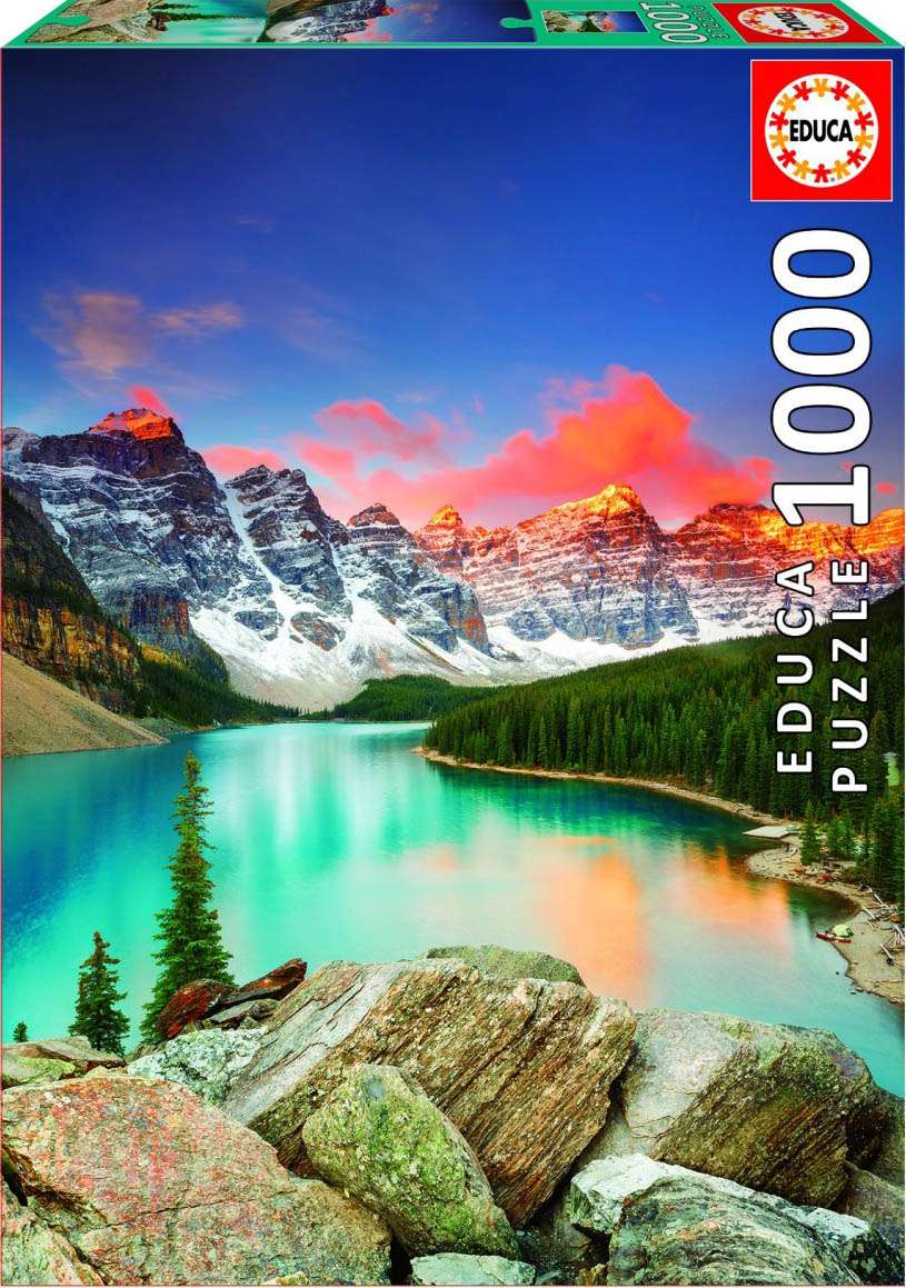 Puzzle Озеро Морейн: Национальный парк Банф Канада (1000 деталей) от 1С Интерес