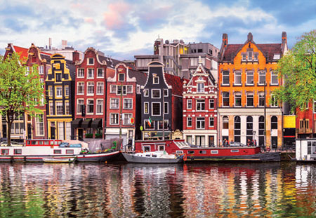 Puzzle Танцующие дома: Амстердам (1000 деталей)
