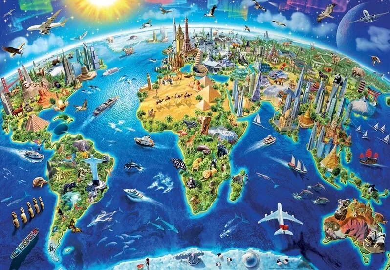 

Puzzle Символы мира (1000 деталей)