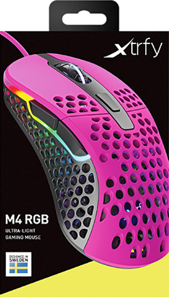

Мышь Xtrfy M4 проводная игровая для PC (розовая)