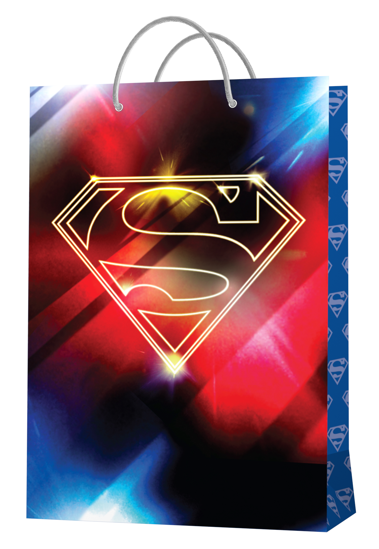 Пакет Superman 2 подарочный большой (желтый с красным 220x310x100 мм)