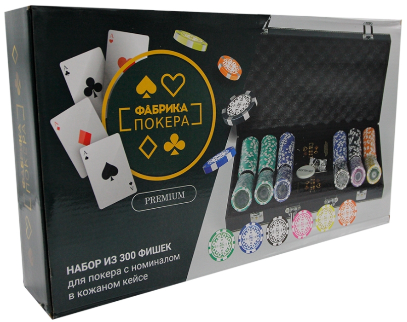 Фото - Набор для покера Фабрика покера Премиум в кожаном кейсе (300 фишек с номиналом) набор для покера фабрика покера в серебристом кейсе 500 фишек с номиналом