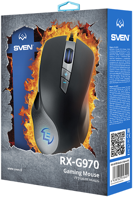 цена Мышь SVEN RX-G970 проводная игровая для PC