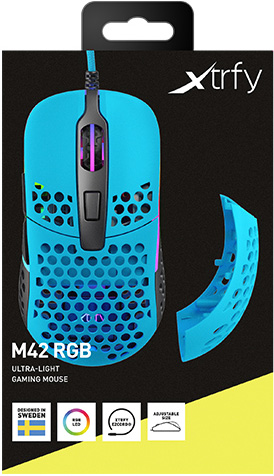 

Мышь Xtrfy M42 проводная игровая для PC (голубая)