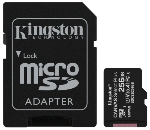 

Карта памяти Kingston Canvas Select Plus microSDHC 256GB (SDCS2/256GB)