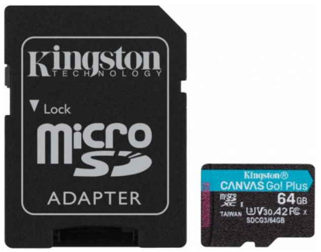 

Карта памяти Kingston microSDXC 64GB (SDCG3/64GB)