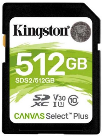 Карта памяти Kingston SDHC 512GB (SDS2/512GB)