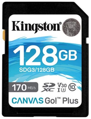 Карта памяти Kingston SDXC 128GB (SDG3/128GB)