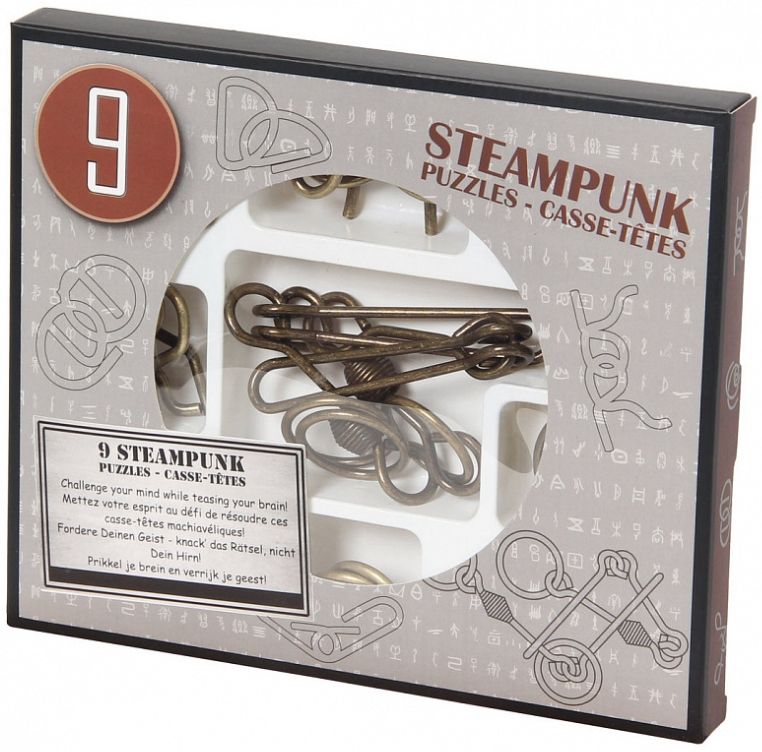 Набор головоломок Steampunk 9в1 (серый) цена и фото