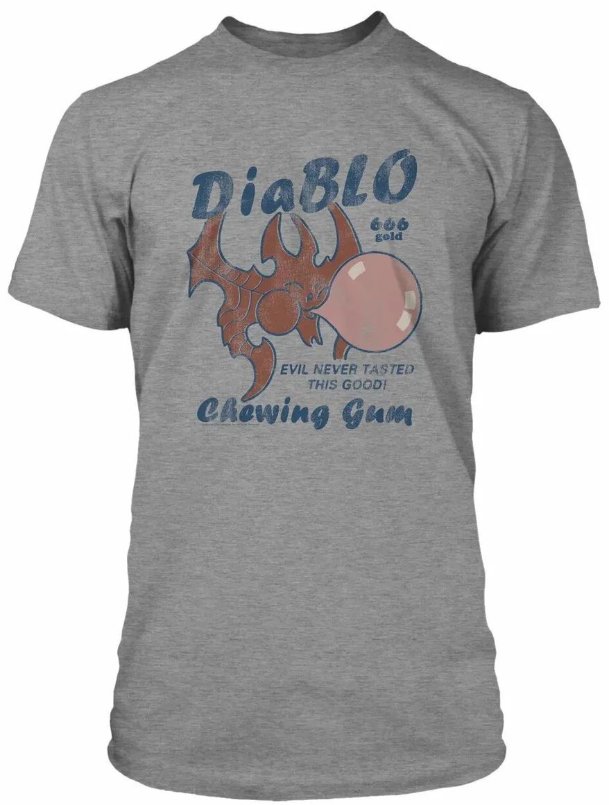 цена Футболка Diablo 3: DiaBLO Graphite Heather Premium Tee