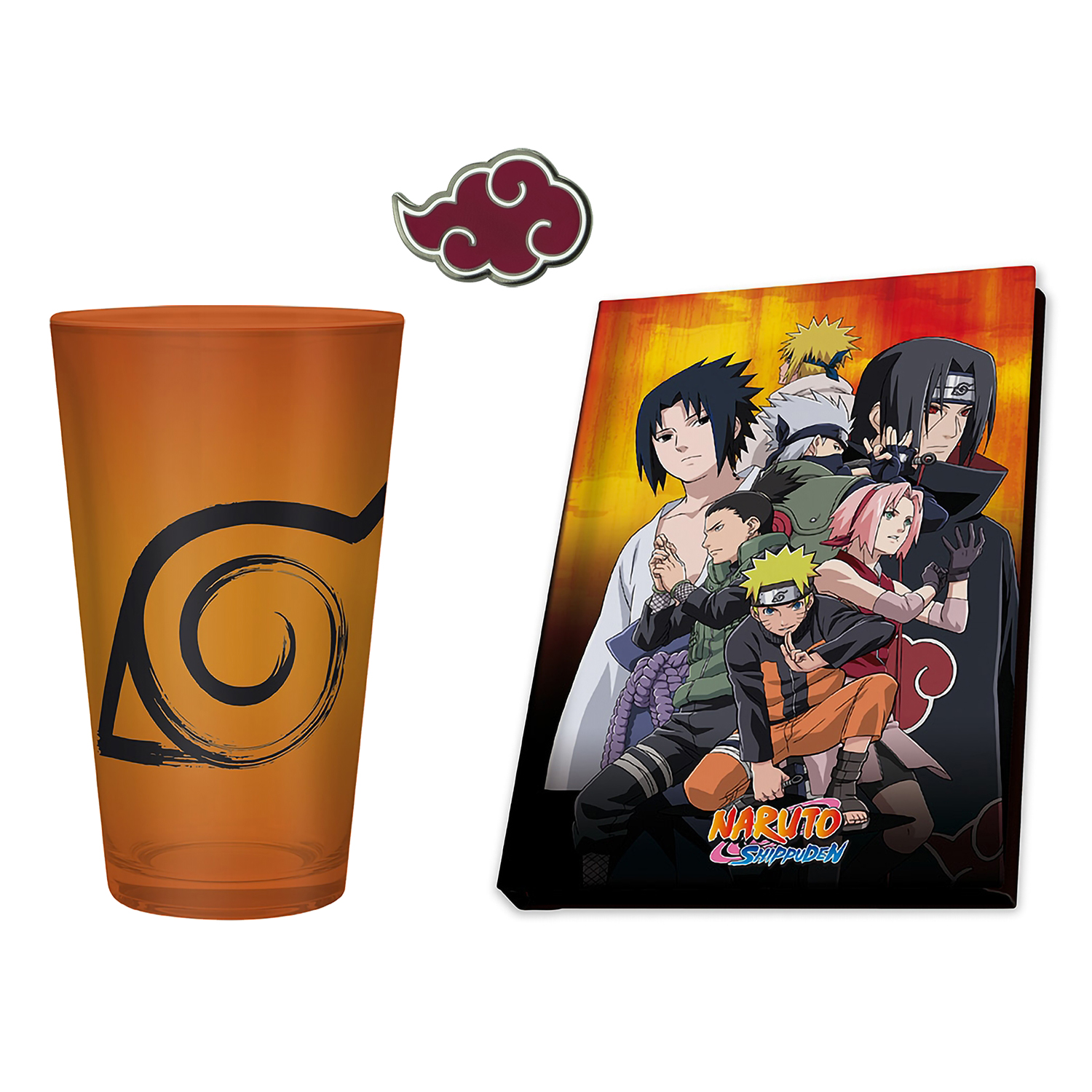 Набор подарочный Naruto Shippuden: Naruto (Стакан, значок, блокнот)