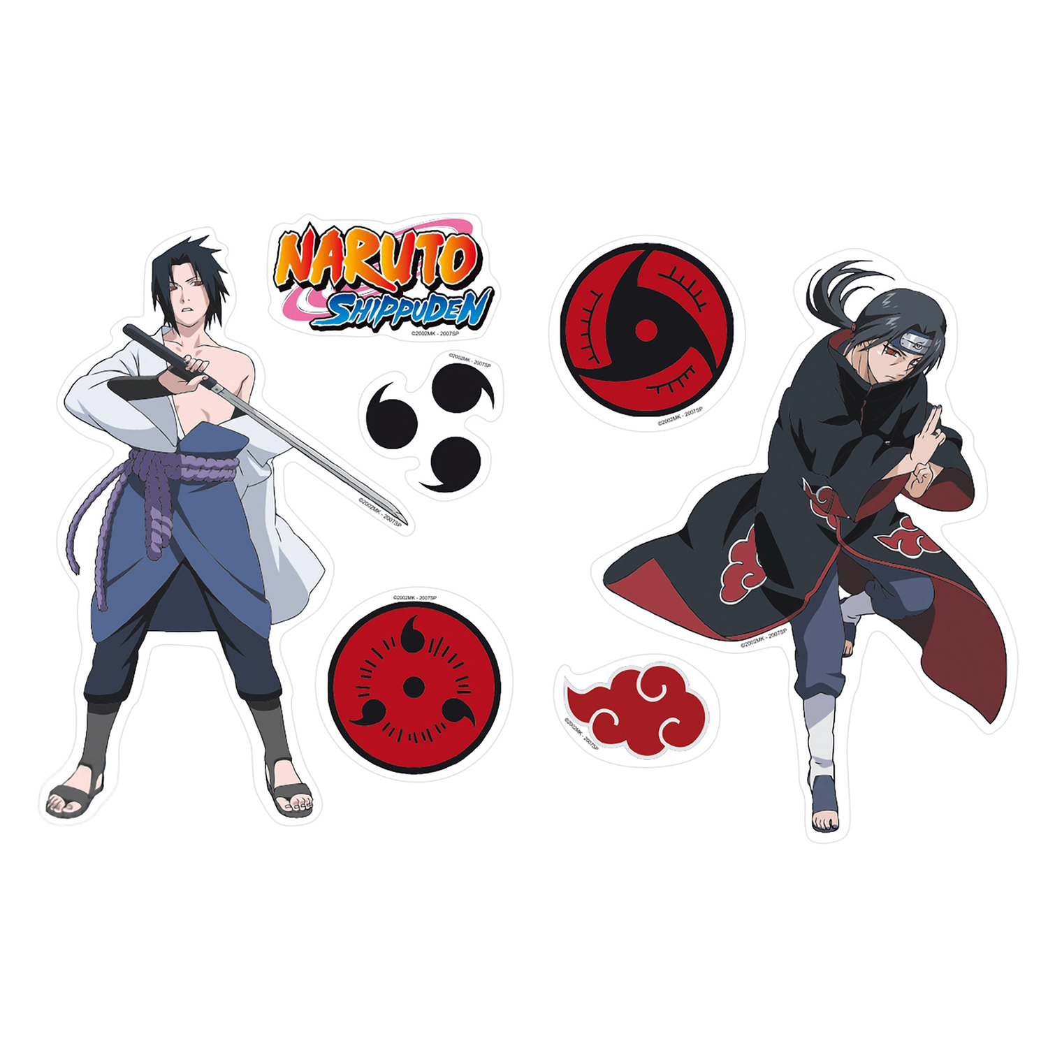 цена Набор наклеек Naruto Shippunden: Sasuke / Itachi