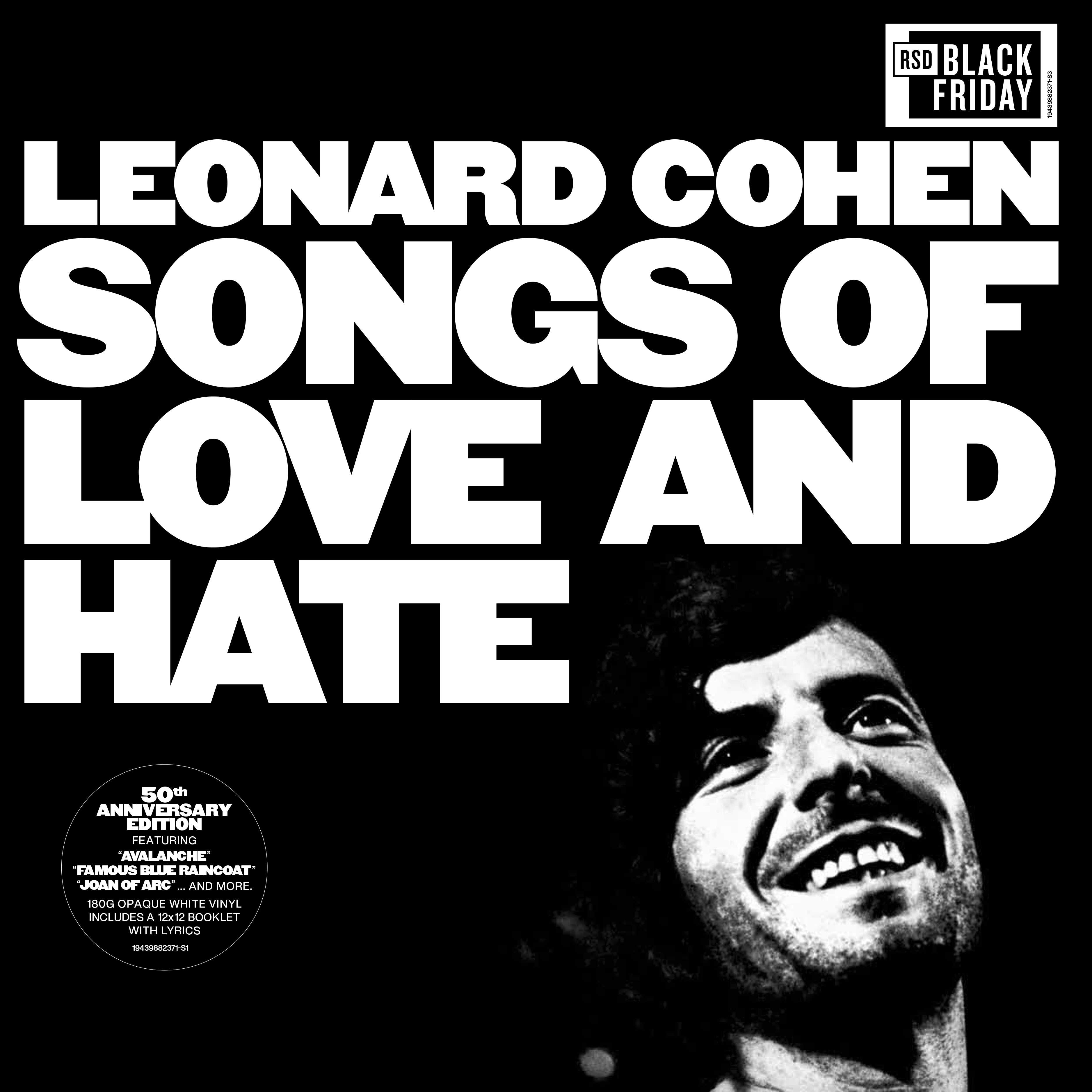 цена Leonard Cohen – Songs of Love and Hate. 50th Anniversary. Coloured White Vinyl (LP)