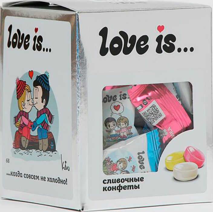 

Жевательные конфеты Love Is Ассорти вкусов Серебро