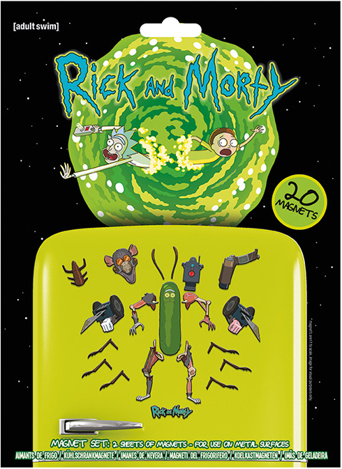 цена Набор магнитов Rick And Morty: Weaponize The Pickle