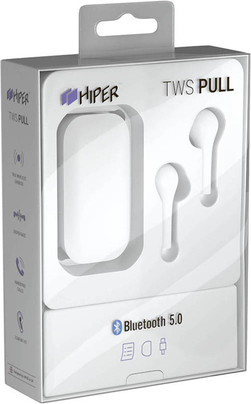Наушники Hiper TWS PULL беспроводные (White) от 1С Интерес