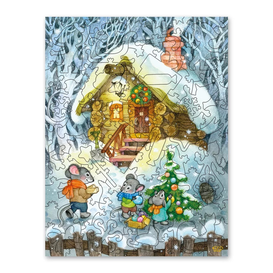 

Пазл Wooden Puzzles: Новый год с друзьями