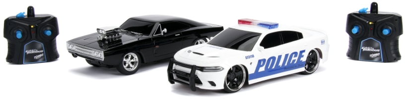 цена Набор машин на радиоуправлении The Fast & Furious: Dom's Dodge Charger + Dom's Dodge Charger Street Hellcat (масштаб 1:16) (2 шт.)