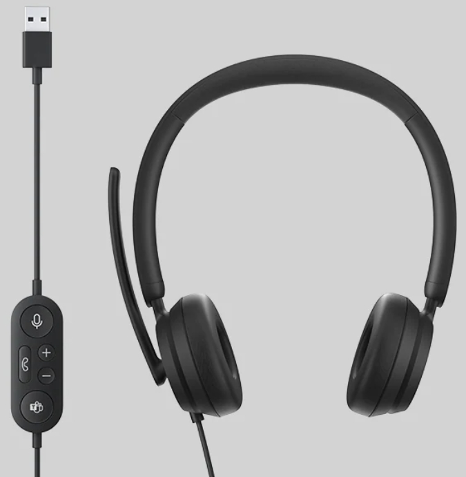 Гарнитура Microsoft Modern USB Headset проводная для PC (черная)
