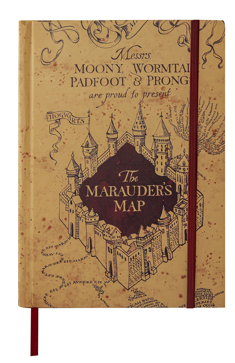

Блокнот Harry Potter: Карта Мародеров с закладкой