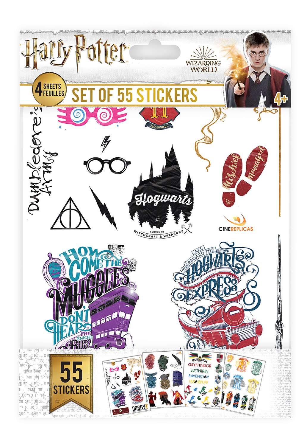 

Набор наклеек Harry Potter (55-Pack)