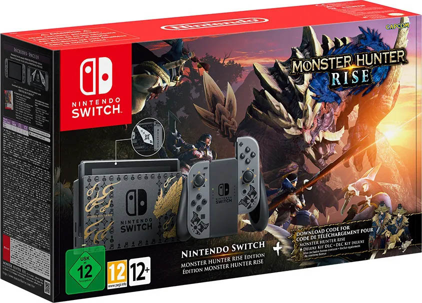 Игровая консоль Nintendo Switch. Особое издание Monster Hunter Rise