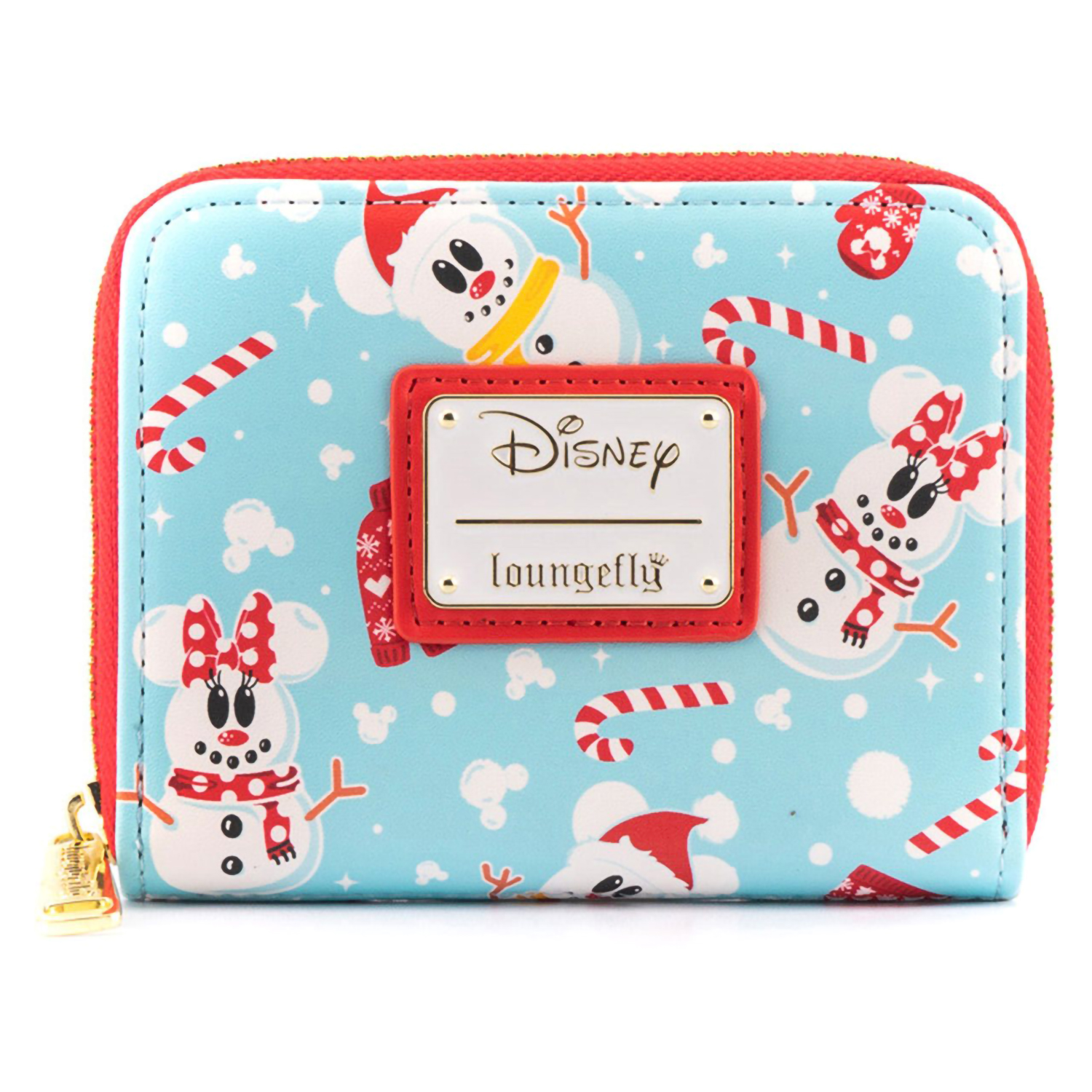 цена Кошелёк Disney Seasonal Snowman Minnie Mickey AOP Zip Around